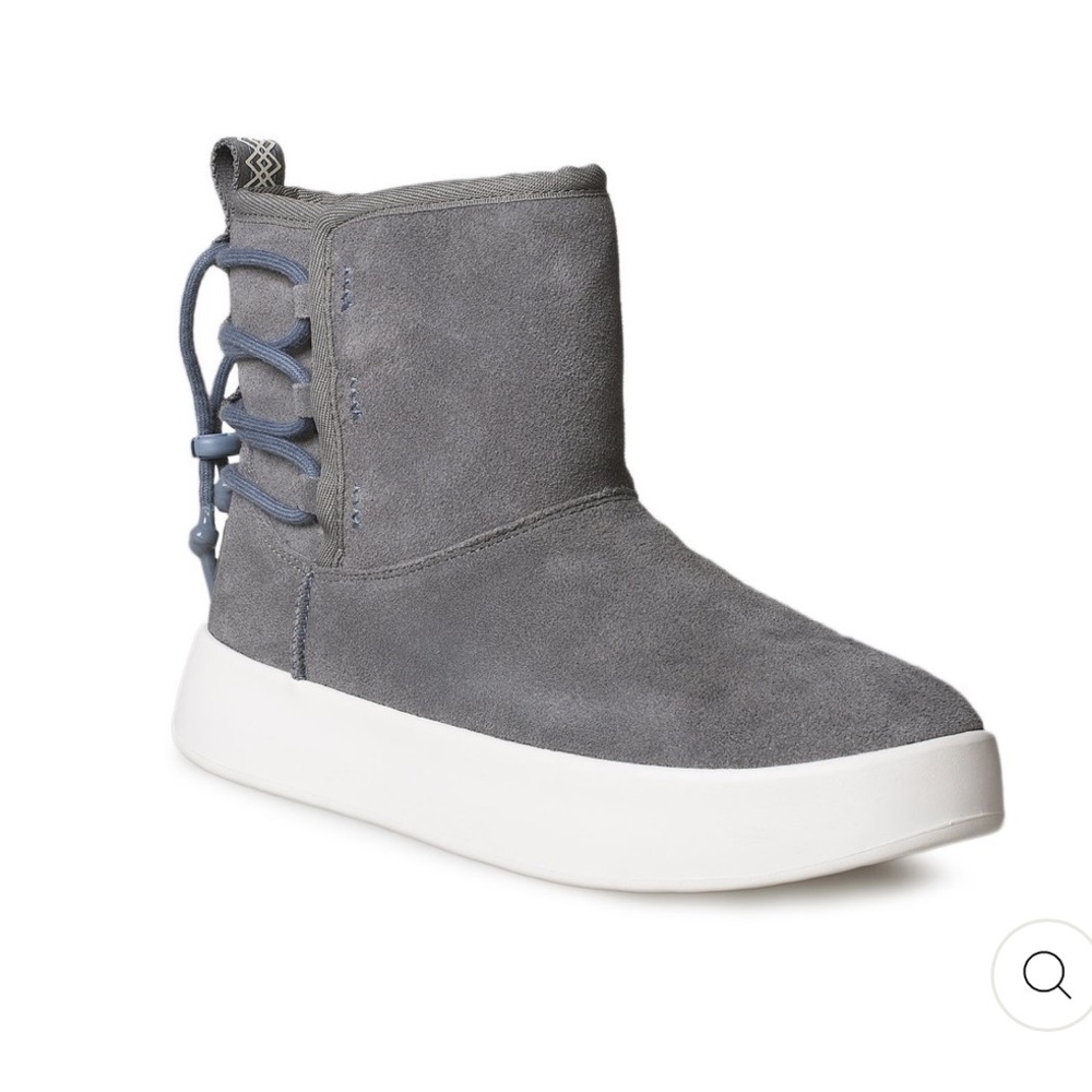 NWB UGG CLASSIC BOOM ANKLE CHARCOAL BOOTS